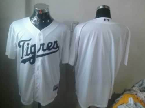 Tigers White Cool Base Jerseys
