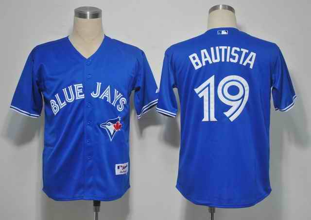Toronto Blue Jays 19 Jose Bautista Blue jerseys