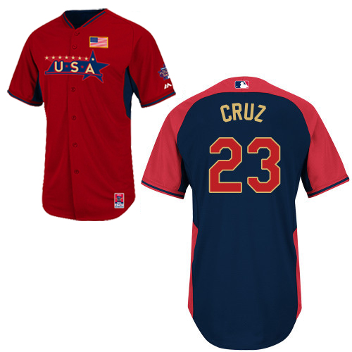 USA 23 Cruz Red 2014 Future Stars BP Jerseys