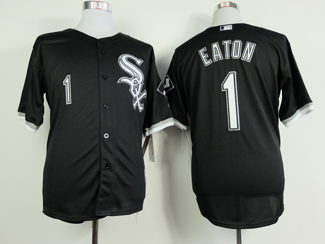 White Sox 1 Eaton Black Jerseys