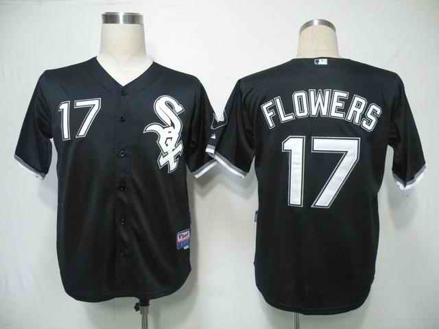 White Sox 17 Flowers Black Jerseys