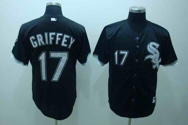 White Sox 17 GRIFFEY Black Jerseys