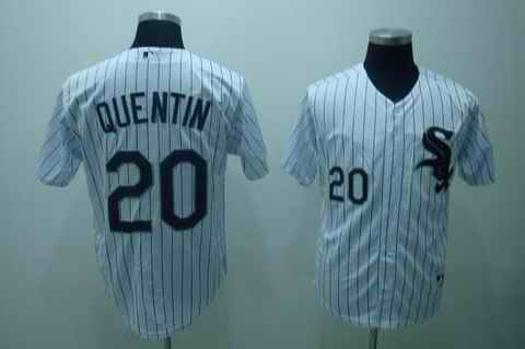 White Sox 20 quentin White Blackstrip Jerseys