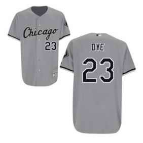 White Sox 23 Jermaine Dye Grey Jerseys