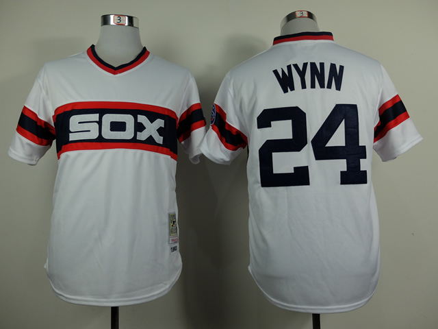 White Sox 24 Wynn White 1983 Throwback Jerseys