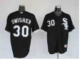 White Sox 30 Nick Swisher Black Jerseys - Click Image to Close