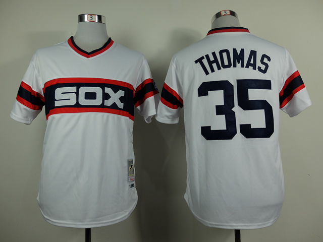 White Sox 35 Thomas White 1983 Throwback Jerseys