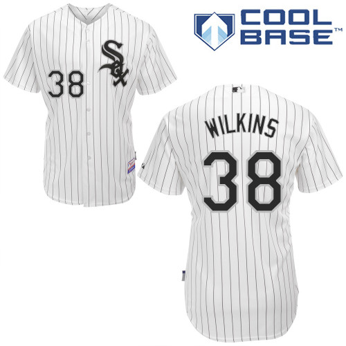 White Sox 38 Wikins White Cool Base Jerseys