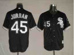 White Sox 45 Jordan Black Jerseys