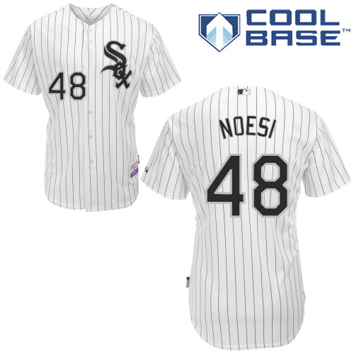 White Sox 48 Noesi White Cool Base Jerseys