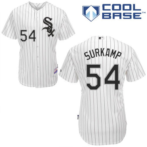 White Sox 54 Surkamp White Cool Base Jerseys White Sox 54 Surkamp White Cool Base Jerseys