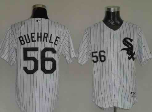 White Sox 56 Mark Buehrle White Jerseys