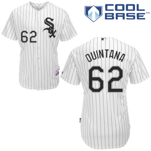 White Sox 62 Quintana White Cool Base Jerseys