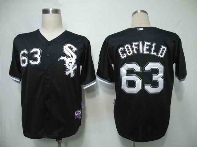 White Sox 63 Cofield Black Jerseys
