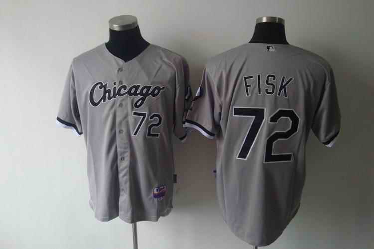 White Sox 72 Fisk Grey Jerseys White Sox 72 Fisk Grey Jerseys