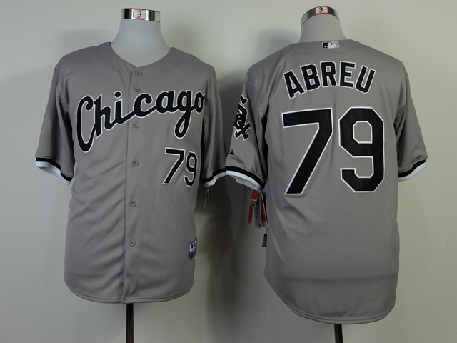 White Sox 79 Abreu Grey Jerseys