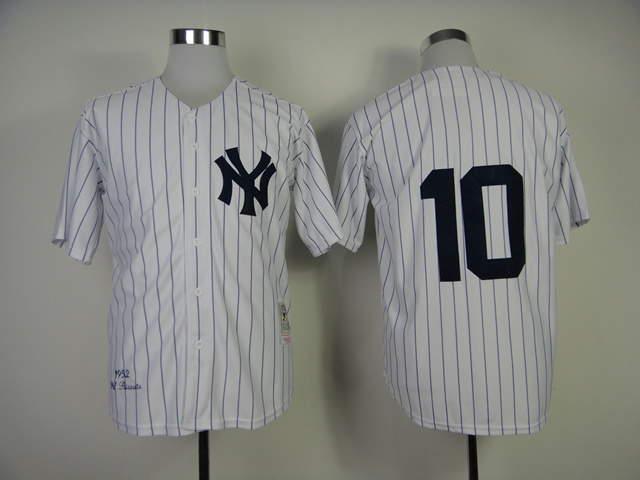 Yankees 10 Rizzuto 1952 White Jerseys - Click Image to Close
