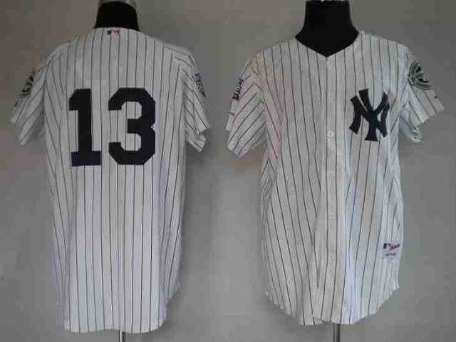 Yankees 13 Alex Rodriguez white Jerseys
