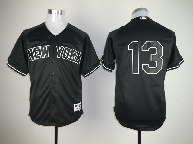 Yankees 13 Rodriguez Black Jerseys