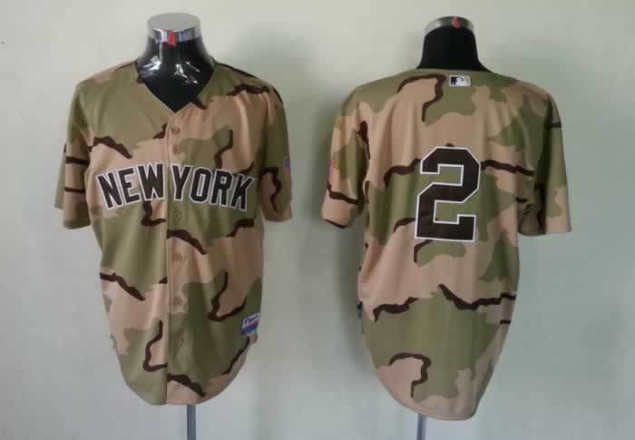 Yankees 2 Jeter Camo Jerseys