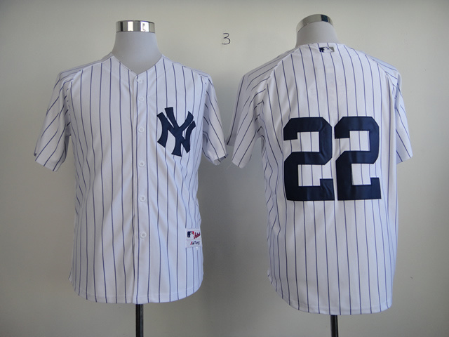 Yankees 22 Ellsbury White Home Jerseys