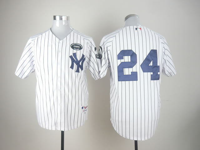 Yankees 24 Cano White GSM Jerseys