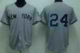 Yankees 24 Robinson Cano grey Jerseys