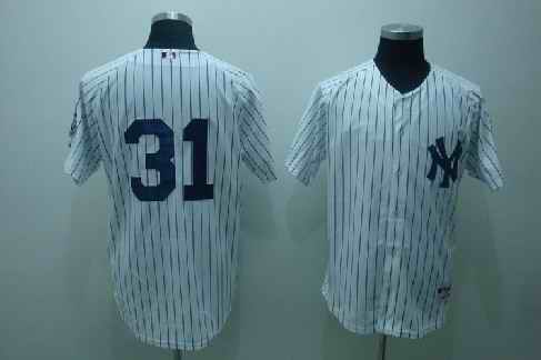Yankees 31 Vazquez white Jerseys