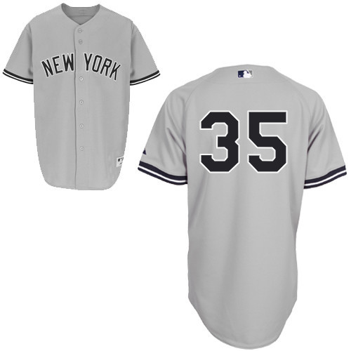 Yankees 35 Mike Mussina Grey Jerseys