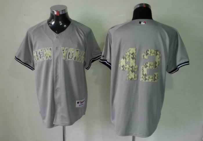 Yankees 42 Rivera Grey camo number Jerseys