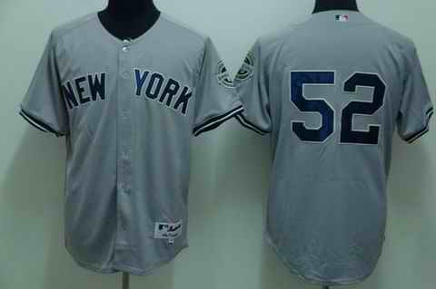 Yankees 52 Sabathia grey (2009 logo) Jerseys