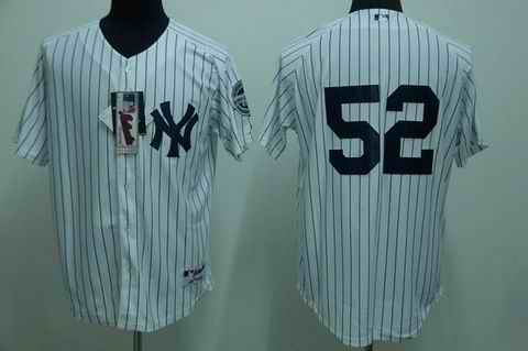 Yankees 52 Sabathia white (2009 logo) Jerseys