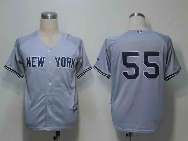 Yankees 55 Martin grey Jerseys