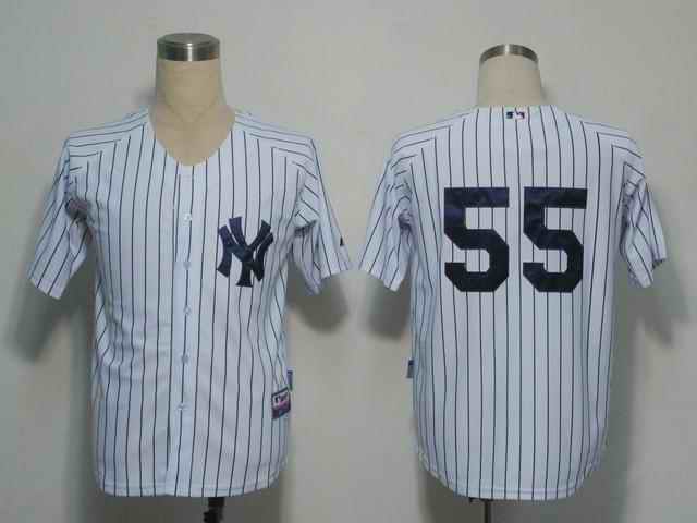 Yankees 55 Martin white Jerseys