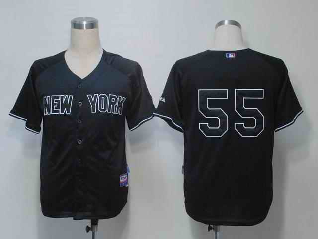 Yankees 55 Martsui black Jerseys