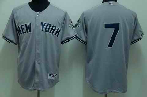 Yankees 7 Mantle grey (2009 logo) Jerseys