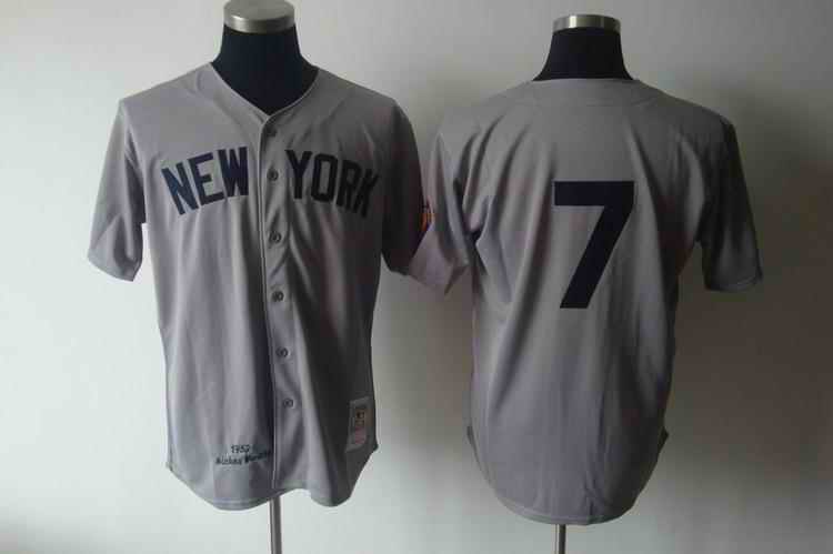 Yankees 7 Matles grey m&n Jerseys Yankees 7 Matles grey m&n Jerseys
