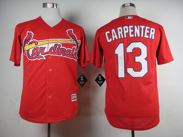 Cardinals 13 Carpenter Red New Cool Base Jersey