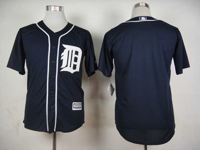 Tigers Blank Blue New Cool Base Jersey