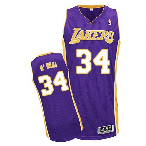 Lakers 34 O'Neal Purple Swingman Jersey - Click Image to Close