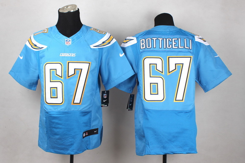 Nike Chargers 67 Botticelli Blue Elite Jersey