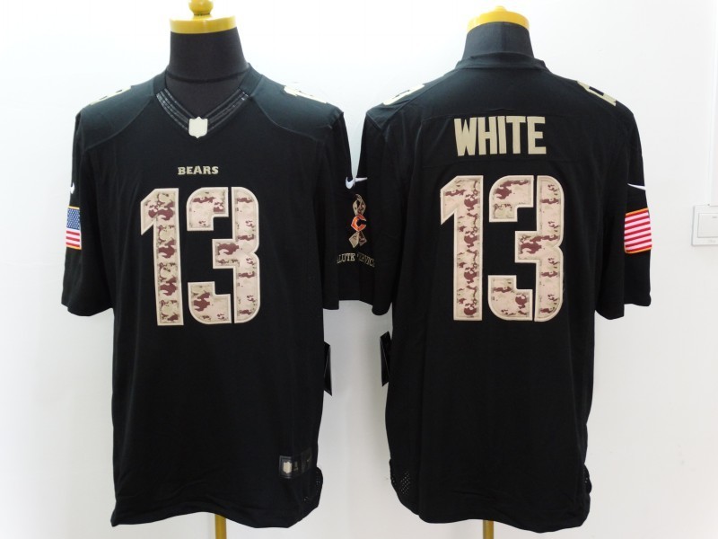 Nike Bears 13 Kevin White Black Salute To Service Limited Jersey