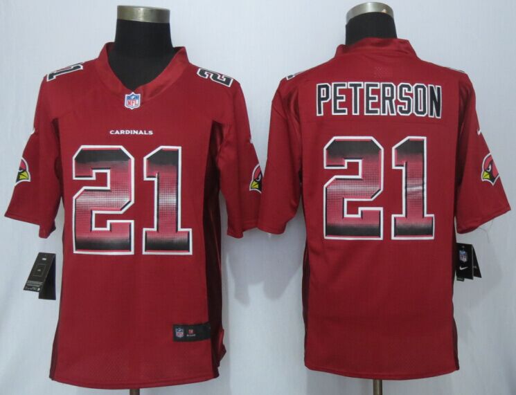 Nike Cardicals 21 Patrick Peterson Red Pro Line Fashion Strobe Jersey