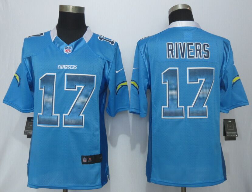 Nike Chargers 17 Philip Rivers Blue Pro Line Fashion Strobe Jersey
