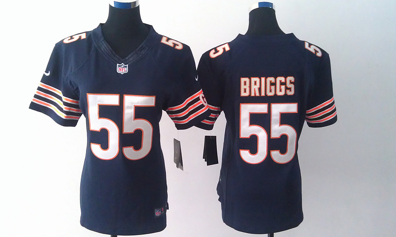 Nike Bears 55 Lance Briggs Blue Limited Women Jersey