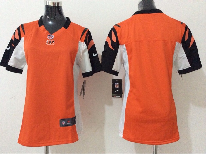 Nike Bengals Blank Orange Women Game Jersey
