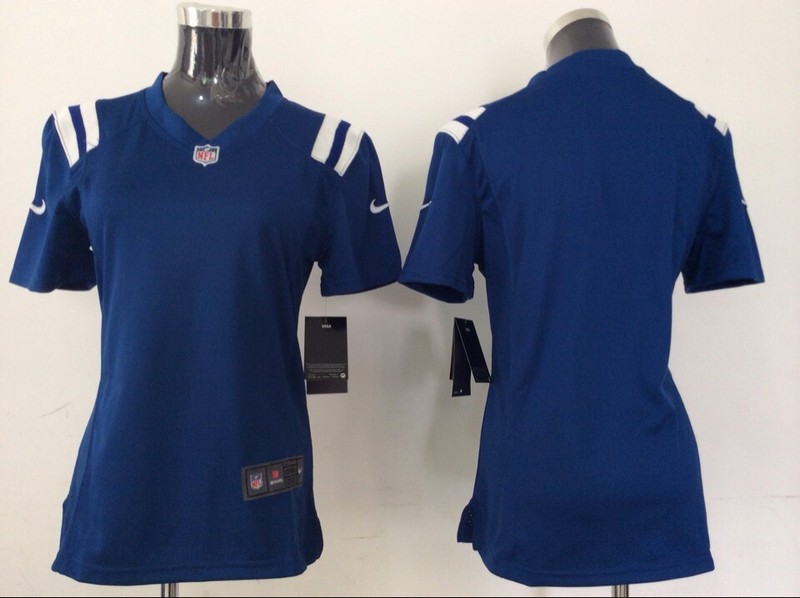 Nike Colts Blank Blue Women Game Jersey
