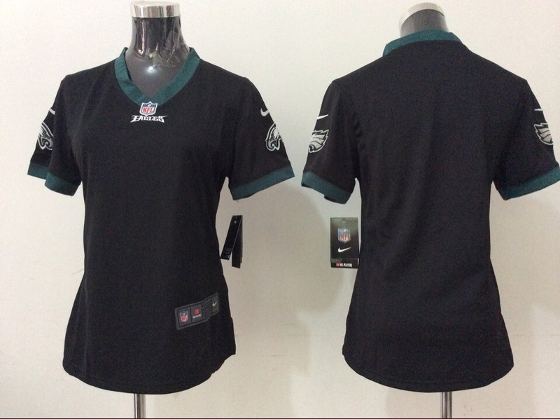 Nike Eagles Blank Black Women Game Jersey - Click Image to Close