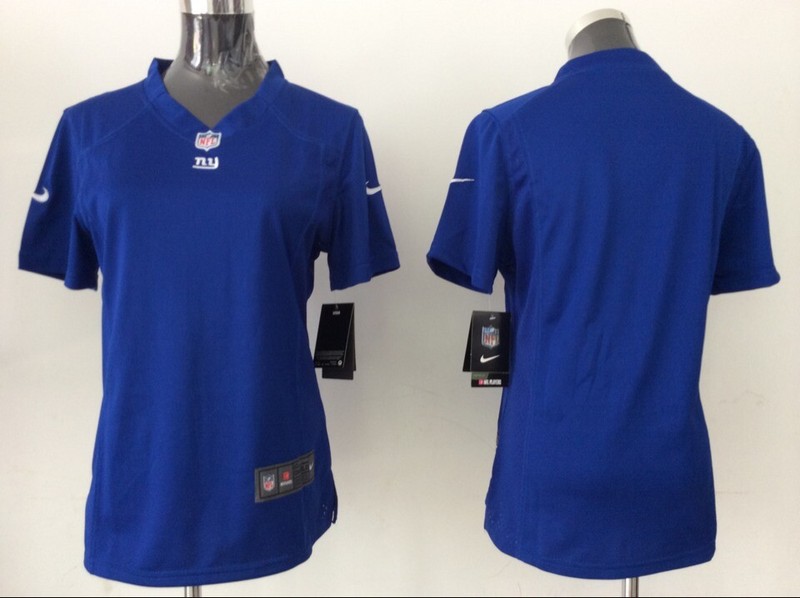 Nike Giants Blank Blue Women Game Jersey