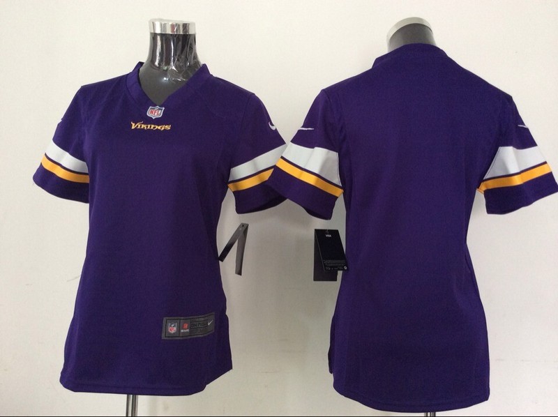 Nike Vikings Blank Purple Women Game Jersey